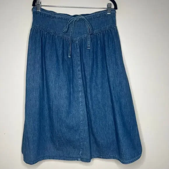 OshKosh B'gosh Denim Midi Skirt in Blue - Picture 1 of 13